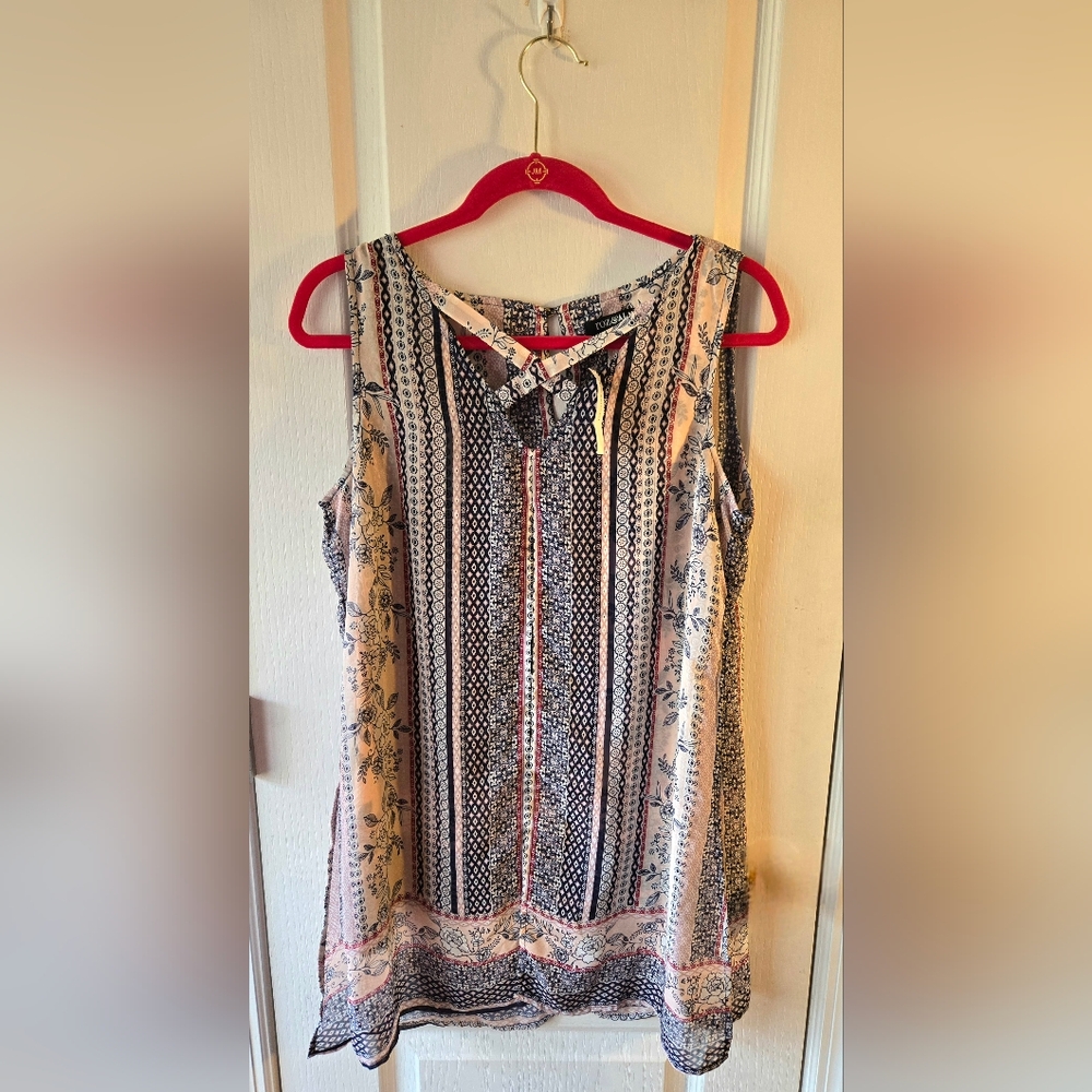 Roz & Ali Graphic Tunic Blouse